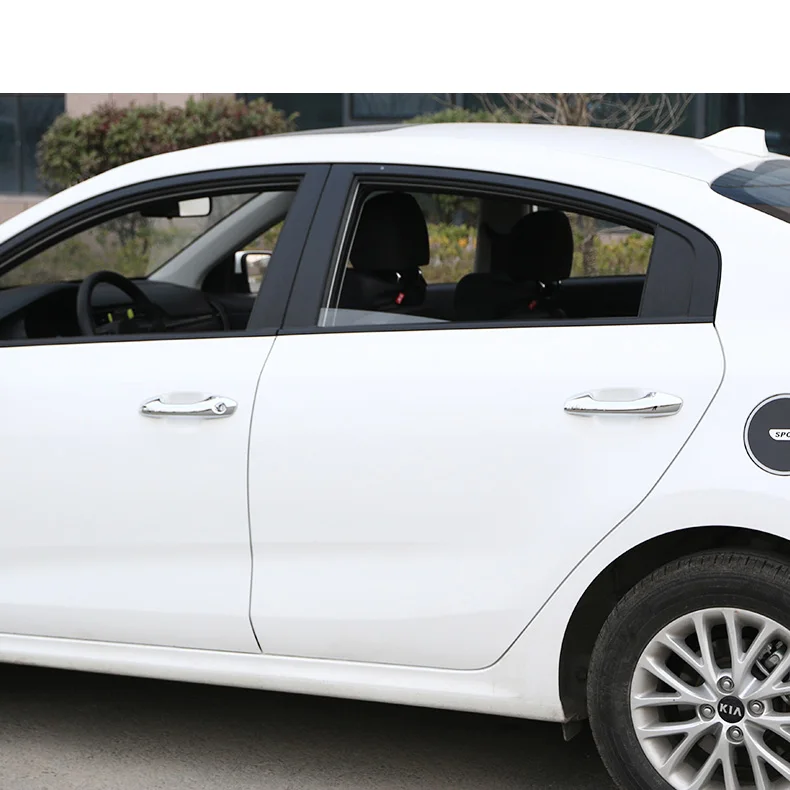 Lsrtw2017 Abs Car Outside Door Handle Cover Trims for Kia K2 Rio Interior Mouldings Accessories
