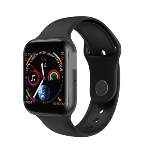 AIQIU W34 Bluetooth Вызов Смарт-часы ECG монитор сердечного ритма iwo 8 lite Smartwatch Браслет для Android iPhone xiaomi PK iwo 10 - Цвет: Black