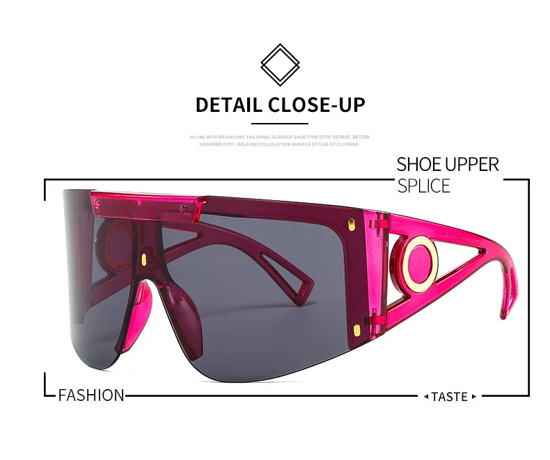Men's Mask Goggles Sunglasses For Women Fashion One Piece Square Sun Glasses Men Oversized Ladies Eyeglasses UV400 oculos H146 square sunglasses
