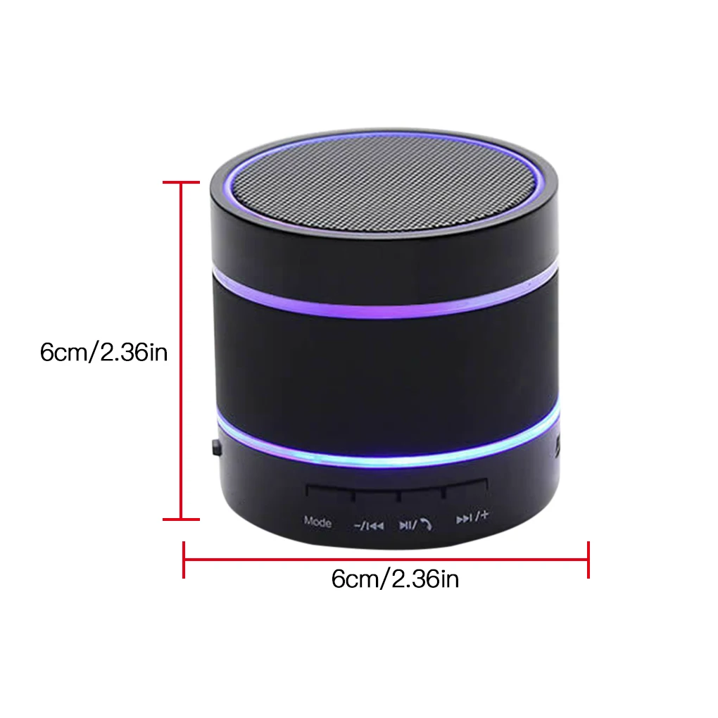 7 цветов светодиодный светильник bluetooth динамик беспроводной портативный