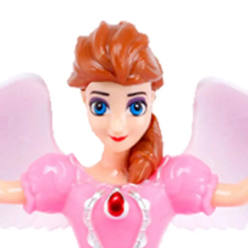 Куклы-принцессы игрушки с крыльями фигурка вращающийся танцевальный проекционный светильник музыкальная Модель Куклы для девочек Рождественский подарок