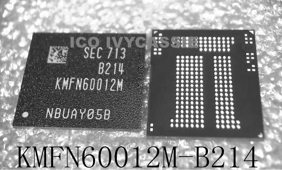 KMFN60012M-B214 eMMC EMCP UFS BGA221 Chip NAND Flash Memory IC 8GB 8+1 Soldered Ball Pins 50元 2个_副本_副本