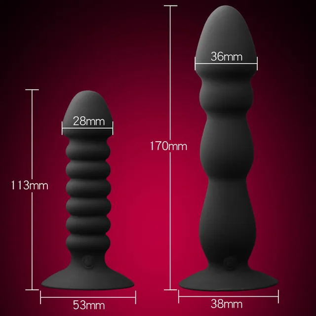 Silikon Butt Plug Anal Vibrator  mit Fernbedienung 2