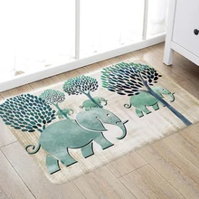 Забавный коврик для кухонной и входной двери, противоскользящий напольный коврик для ванной комнаты, прихожая, 50x80 см, дизайн с мультяшным принтом