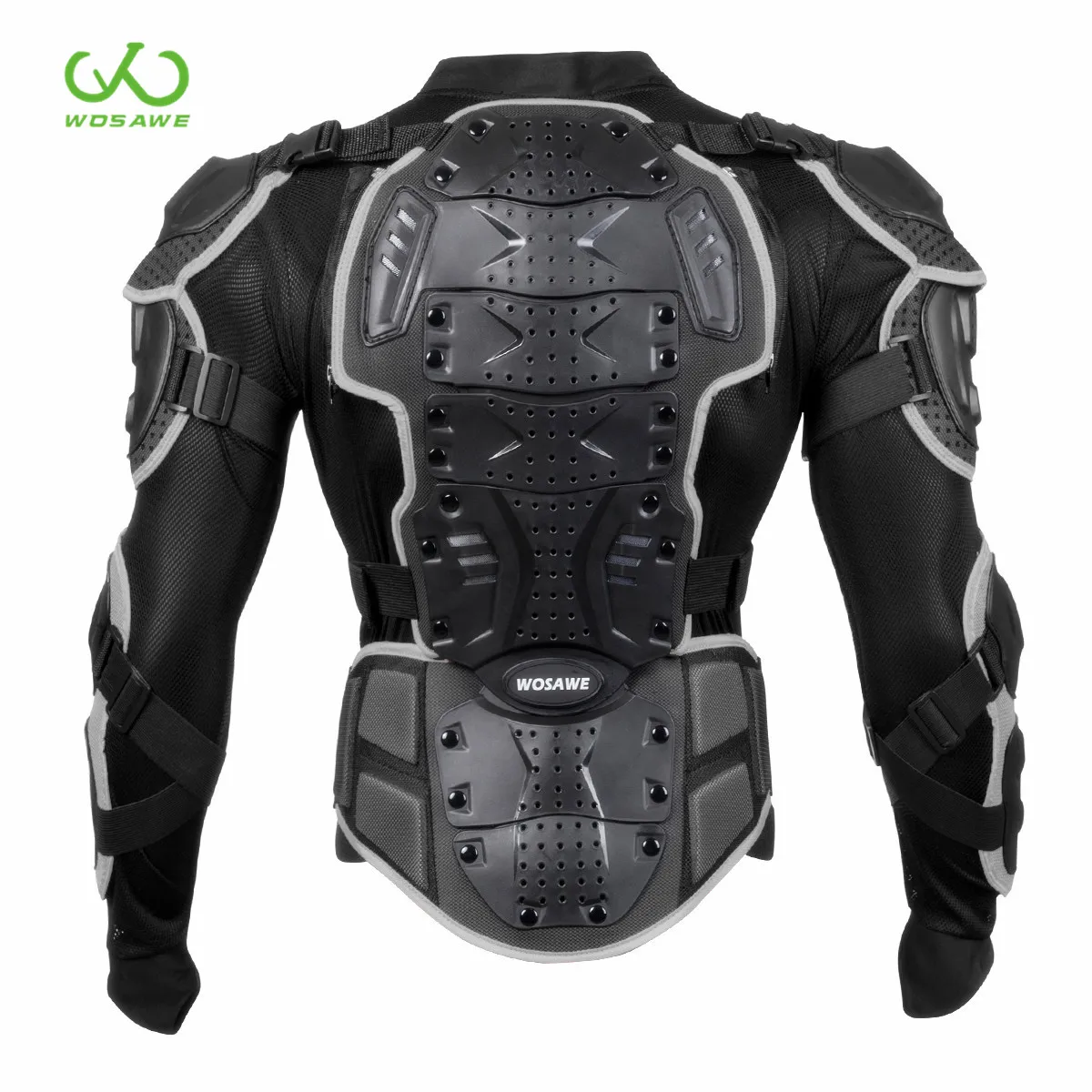 

WOSAWE Motorcross Armor Men Racing Back Chest Support Body Jackets Brace Cycling Motorcycle Snowboard Protective Gear Adult