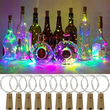 

5/10pc Creative Wine Bottle Lights LED String Light Copper Wire Fairy Garland Lights Christmas Holiday Party Wedding Decoration