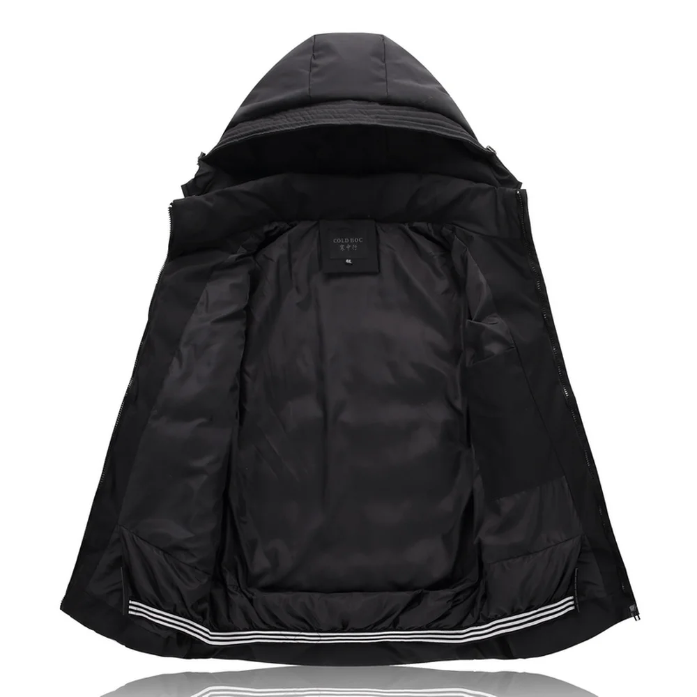 Мужская Утепленная куртка с подкладкой 4XL 9XL зимняя утепленная брендовая одежда