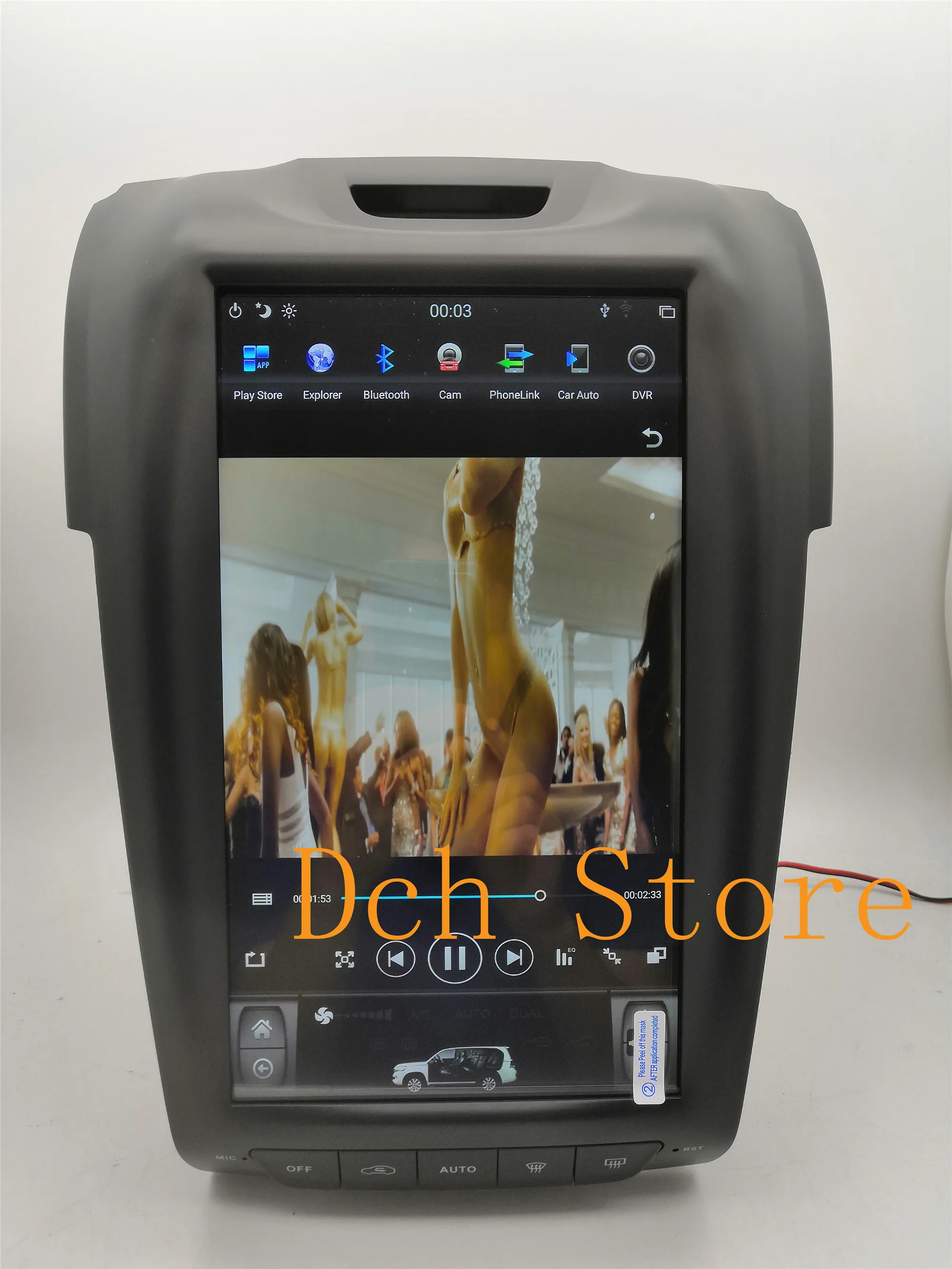 12 1 ''вертикальный tesla стиль Android 9 0 автомобильный dvd плеер GPS Navi Радио для ISUZU