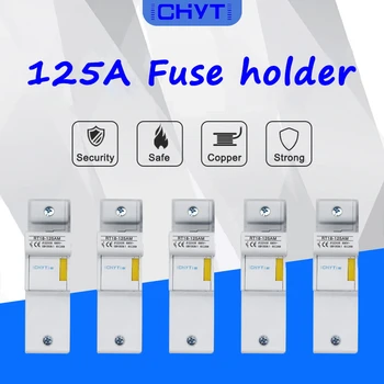 R017 RT18-125 500V 22x58mm golpe rápido de Fusible de tubo 63A 80A 100A 125A RO17 22*58mm 22x58x22*58 con Base soporte de fusibles 2