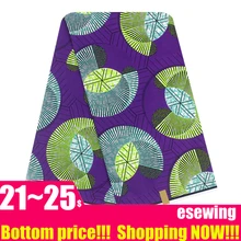 Африканская настоящая голландская восковая Ткань 6 ярдов Хлопок Анкара Нигерия Гана Голландский Настоящий Воск для лоскутного шитья африканские платья TX24