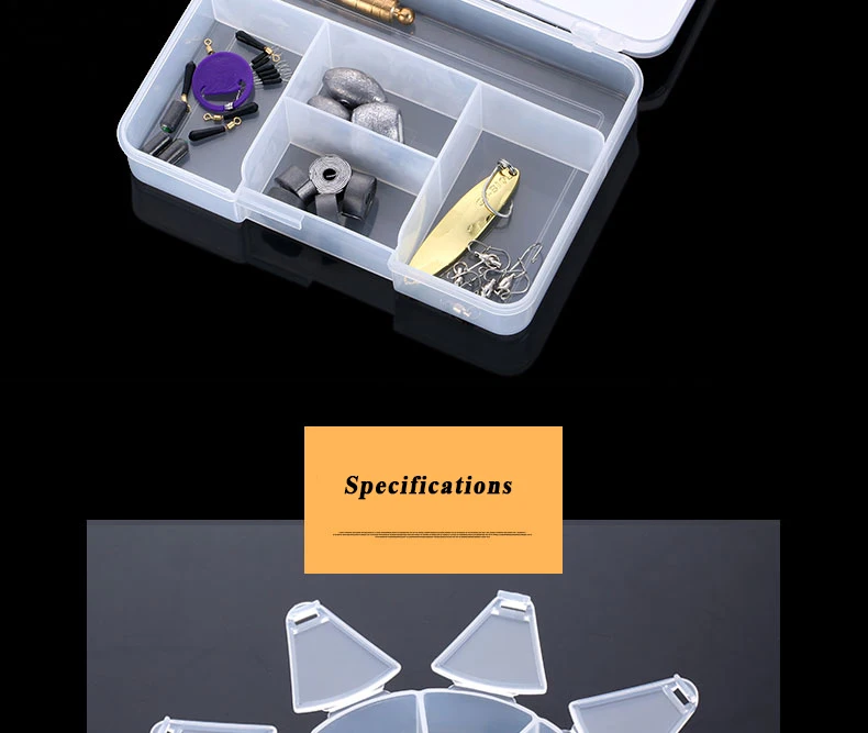 1PC Plastic Fishing Accessories Box Fish Hook Bait Storage Box Fishing Box Outdoor Fishing Tackle Container Pesca