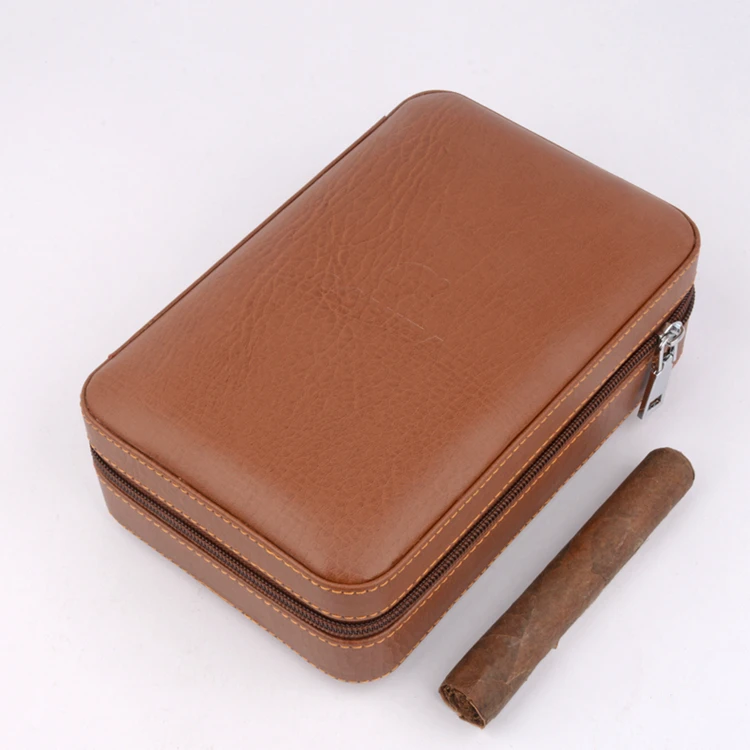 Чехол для сигары COHIBA, кожаный, с подкладкой из кедра, для путешествий, мини-коробка для увлажнения, держатель для сигар с резаком, зажигалка, набор с увлажнителем