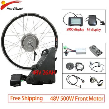 

Bafang Electric Bicycle Conversion Kit 48V 500W Ebike E Bike 8fun BAFANG 26''700C Front Hub Motor Wheel Kit Bicicleta Electrica