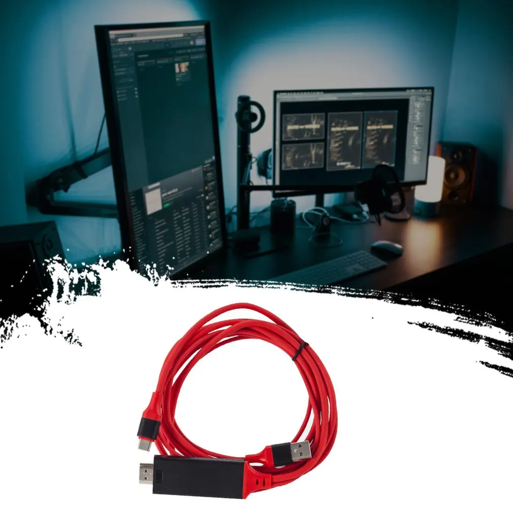 USB 3,1 type C к HDMI Кабель-адаптер 4K 2K кабель USB-C HDMI конвертер UHD type-C HDMI стойка для зарядки