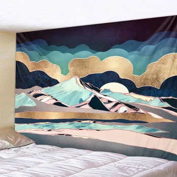 

Mountain and river Indian Mandala Tapestry Wall Hanging Bohemian Gypsy Psychedelic Tapiz Witchcraft Tapestry