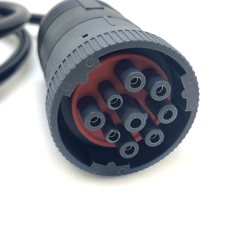 free ship for deutsch 9 pin Cable J1939(9pin) to Open End 6ft 9pins Wired dvf12SAE J1939 or SAE J1708 cable length 1m