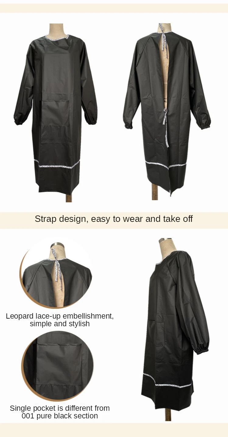 Roupas de Trabalho Antifouling à Prova Vestido de Banho do Animal Grooming Dwaterproof Água Anti Avental Cabelo Housework Dishwashing Limpeza Estimação Macacão Y0621 Pet 5 folhas e invólucros