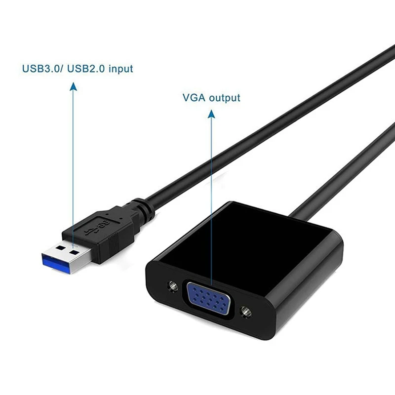 USB 3,0 к VGA Мульти-дисплей адаптер конвертер USB 3,0 к VGA видео Графическая карта кабель