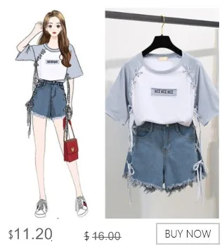 2020 summer korean two pieces set women striped patchwork off shoulder tops blouse and blue denim shorts sets women clothes co ord sets women