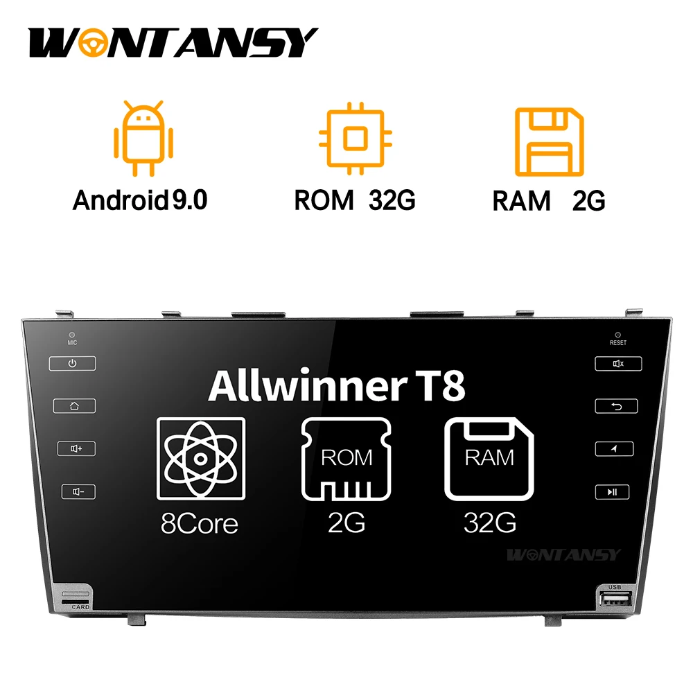 

2008-2011 year 1024*600 android 9.0 car gps navigation 4g WiFi radio eight core car media player car dvd for Toyota camry