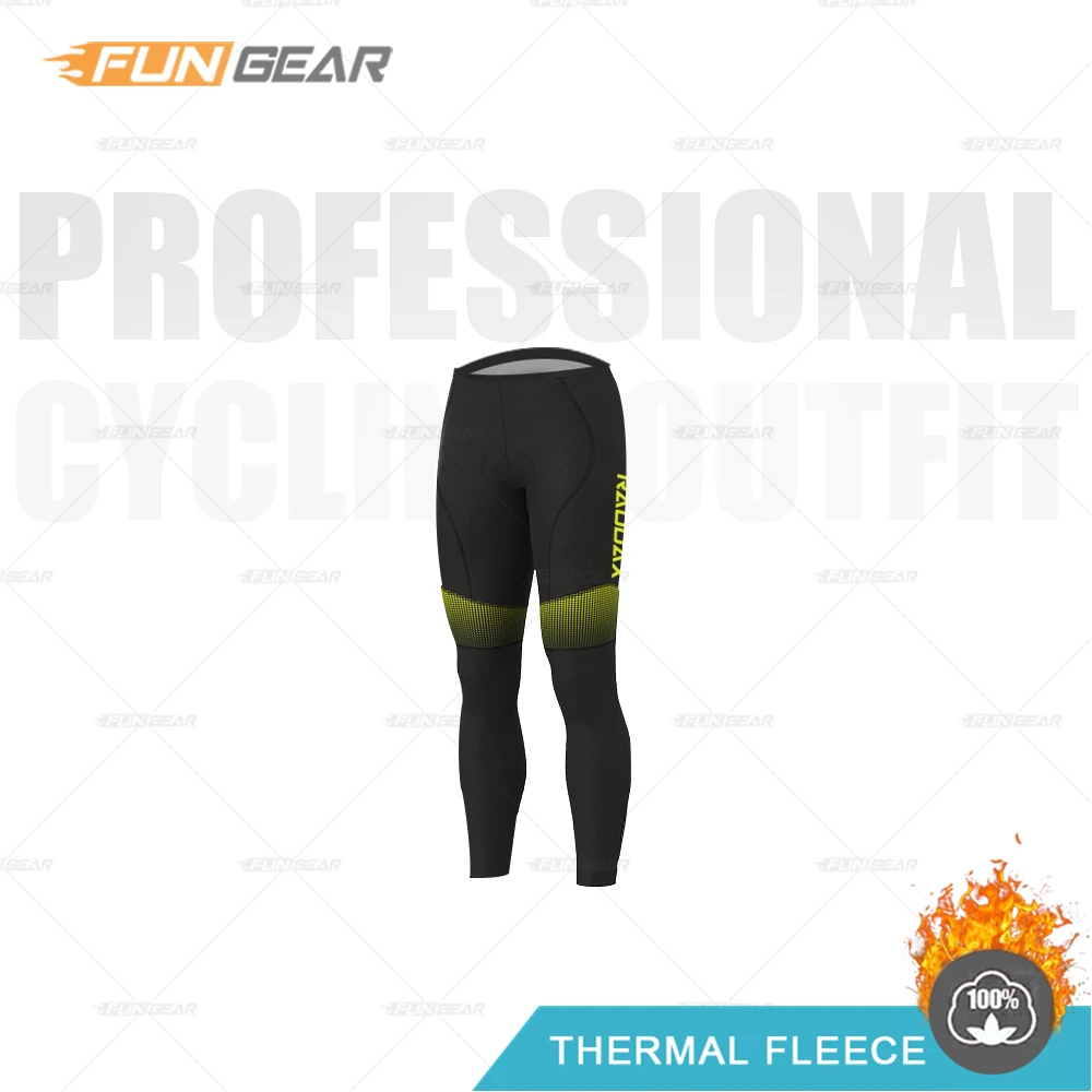 PANTS Pro Team Велоспорт Джерси Мужская зимняя одежда для верховой езды Теплая Флисовая форма для шоссейного велосипеда MTB длинный рукав комплект повседневная одежда теплая - Цвет: PANTS