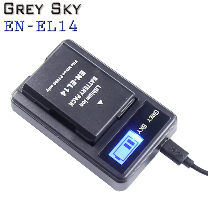 1050 мА/ч, EN-EL14 RU EL14 Батарея для Nikon P7800, P7700, P7100, P7000, D5500, D5300, D5200, D3200, D3300, D5100 E14