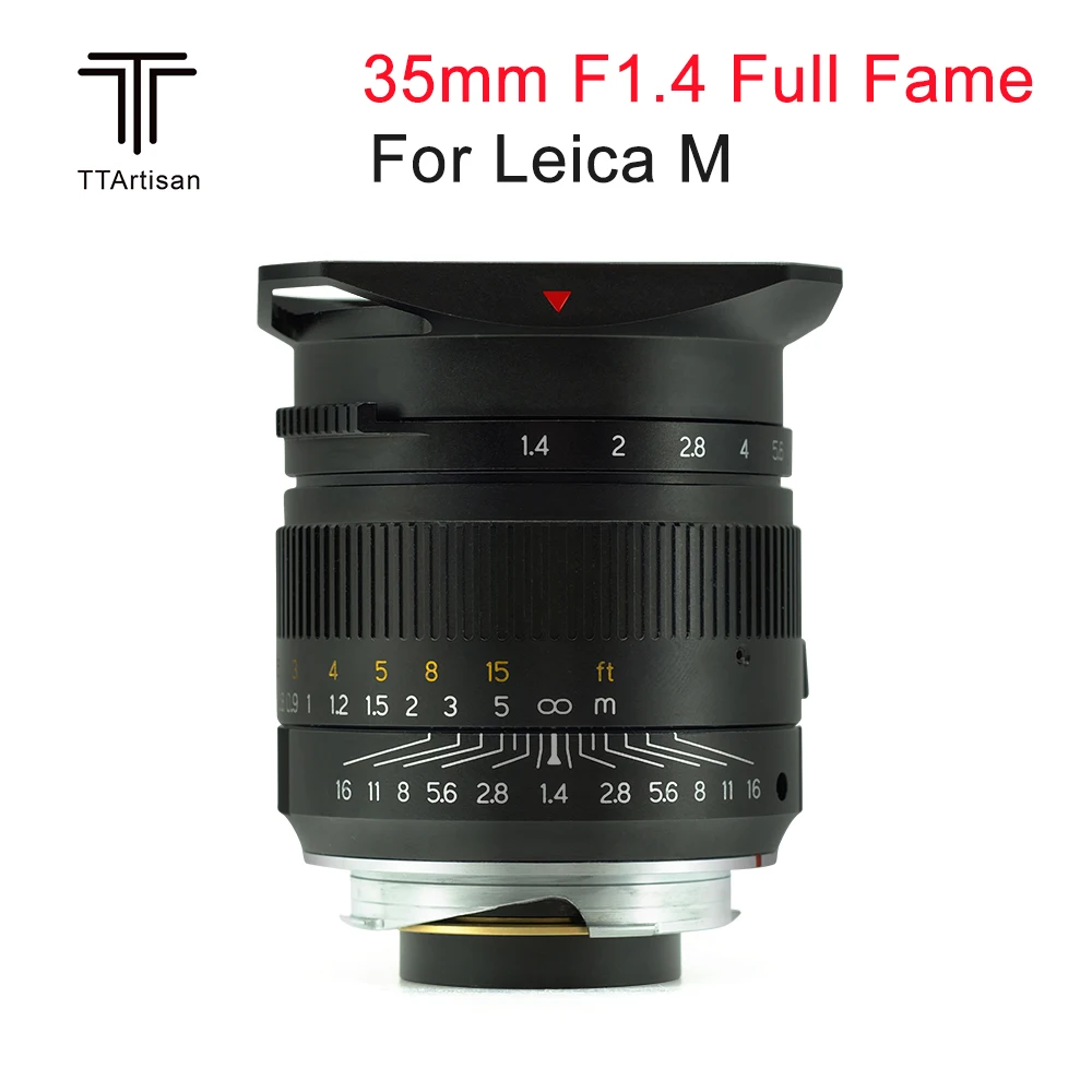 Объектив TTArtisan 35 мм F1.4 для камеры с полной известностью Leica M mount M240 M3 M6 M7 M8 M9 M9p M10