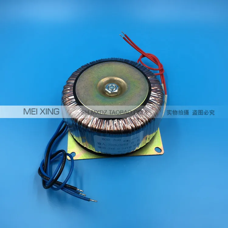 BOD-200VA тороидальный трансформатор 200W 220V to double 24V 24V* 2 4A кольцевой усилитель мощности