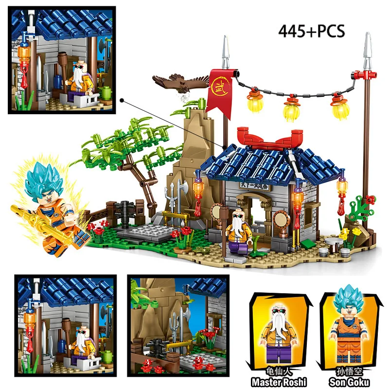 

Compatible legoINGlys Dragon Ball Building Blocks Goku Master Roshi Anime Action figures Enlighten Diy Toys for Children gifts