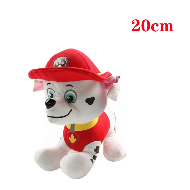 20cm Red 20 см Щенячий патруль, 6 цветов, плюшевые игрушки, Мягкий щенок, собачий брелок, плюшевые куклы, собачий патруль, хит ТВ, мультяшная анимация, 26 м - Цвет: 20cm Red