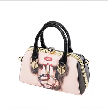 

New Design Printing Ladies Handbags\-studded Handbag Ladies Shoulder Bag Female Messenger Bag Crossbody Bags For Women