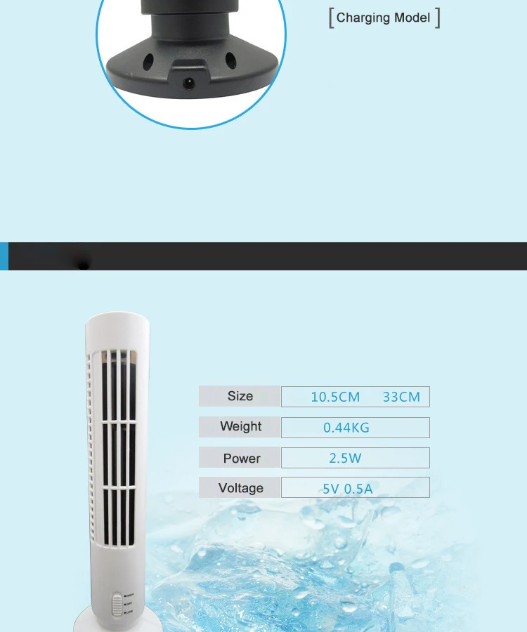 Mini Desktop Fan Ultra-quiet Summer Home and Office USB Portable Electric Cooling without Blades ITAS6624A