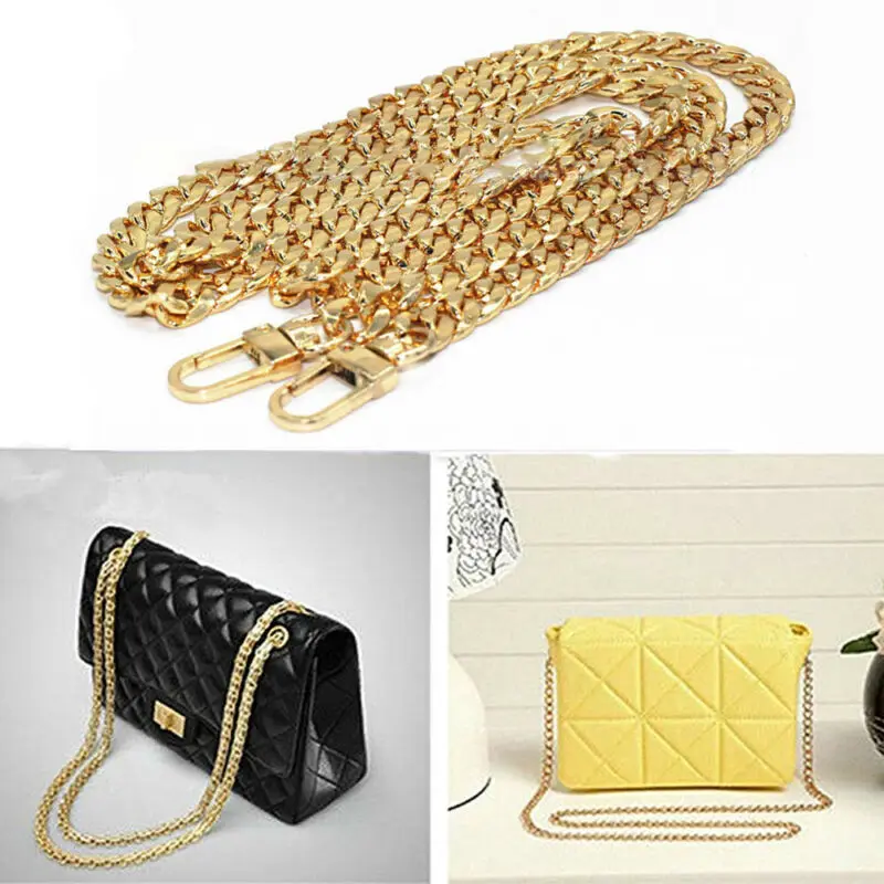 shoulder bag with gold chain strap