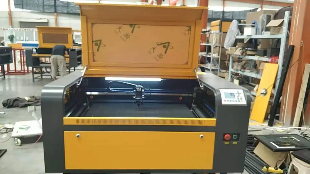 RECI 100W CO2 6090 laser cutting machine x y all with 15mm square rail Ruida mainboard and CCD camera for automatic | Инструменты