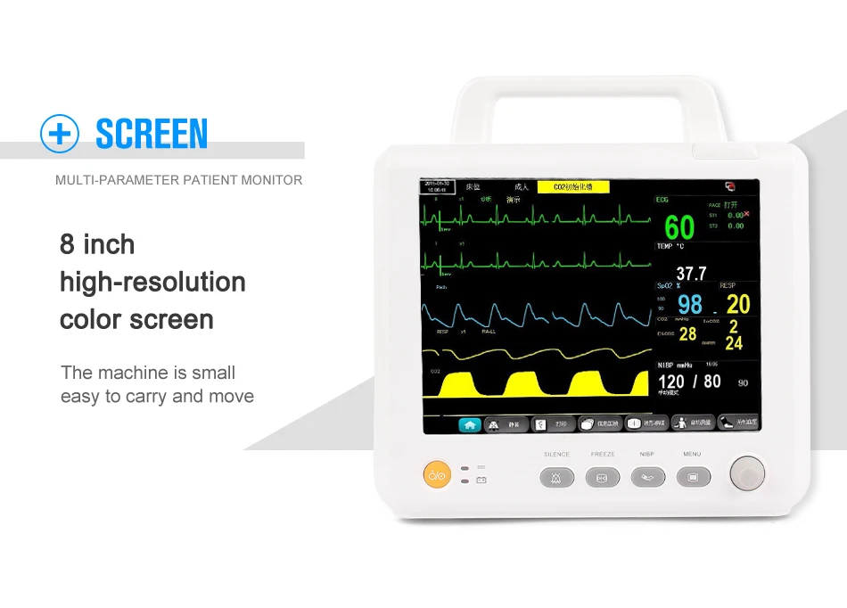 CE& FDA " ICU/CCU мультипараметрические знаки жизнедеятельности монитор пациента медицинское оборудование