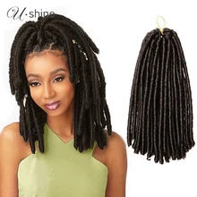 Aliexpress - Ushine Goddess Faux locs Synthetic Braiding Crochet Hair 30 Roots Pre-looped Crochet Braids Dreadlocks Hair Extension for Women