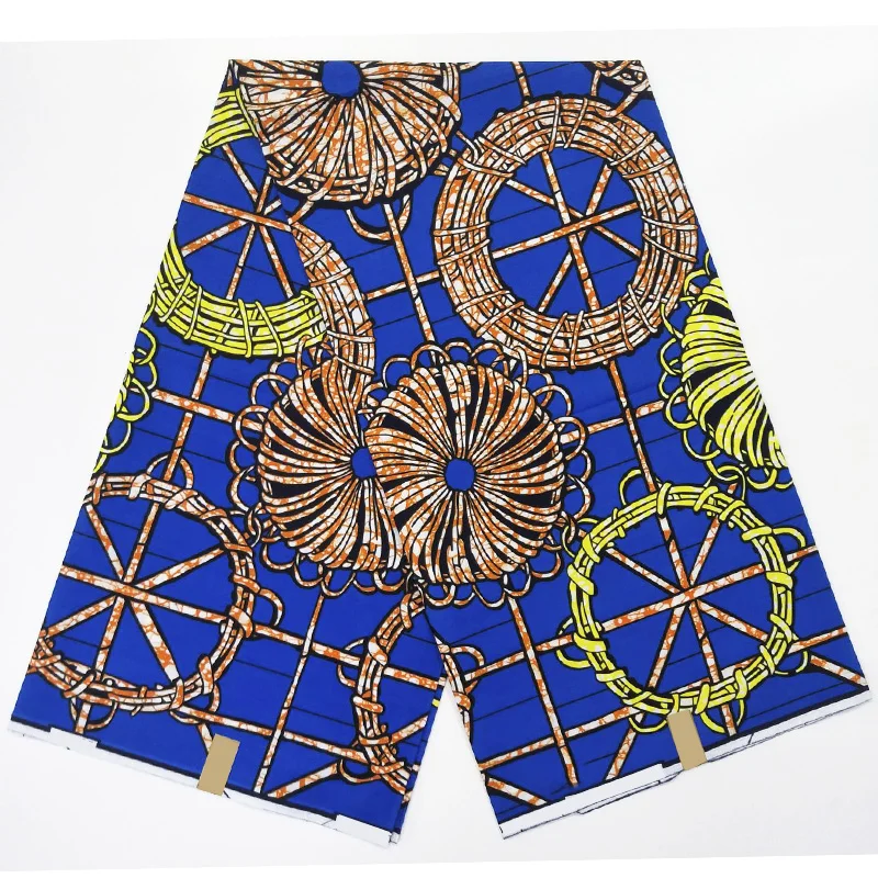 Африканская хлопковая ткань голландская настоящая новая модель горячая распродажа Ткань 6 ярдов африканская батик ткань с лучшей ценой - Цвет: as picture