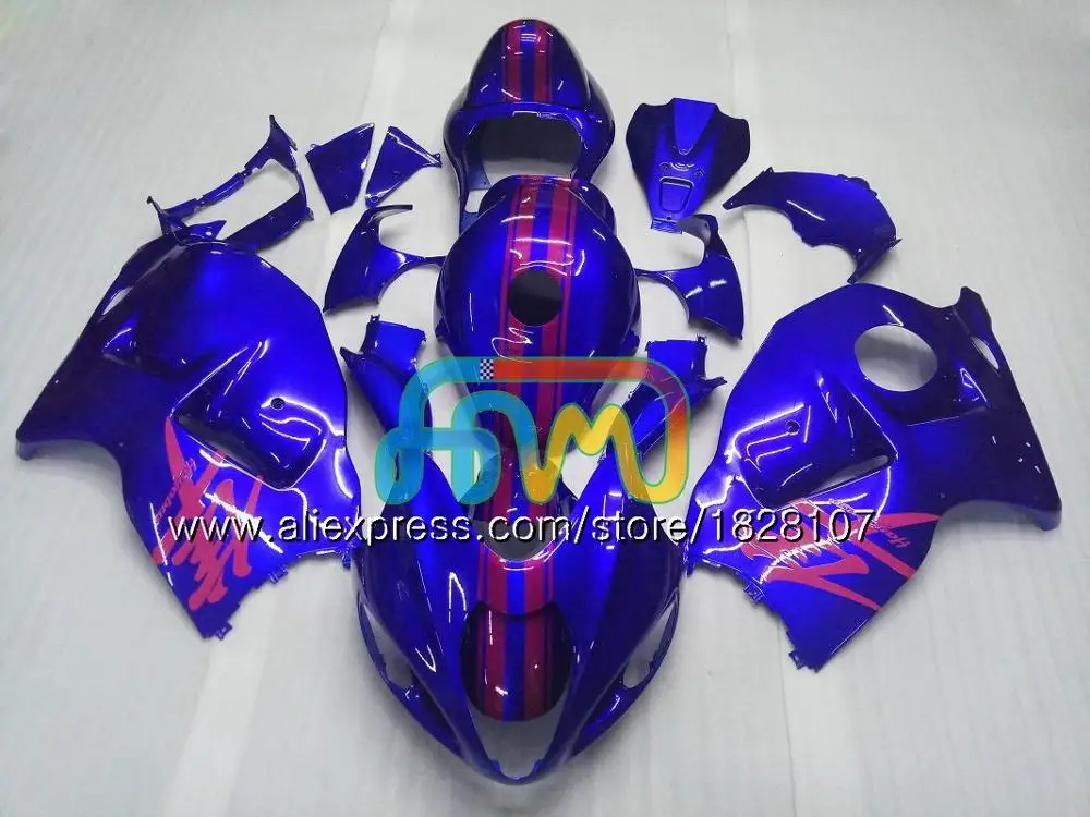 No. 19 Синий Розовый горячее тело для SUZUKI Hayabusa GSXR 1300 GSXR1300 96 97 98 99 01 48BS. 19 GSXR-1300 1996 1997 1998 1999 2000 2001 обтекатель - Цвет: No. 19
