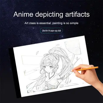 

A4 LED Artist Thin Art Stencil Drawing Board Light Box Tracing Table Pad Board With Compact and Elegant Design US Plug