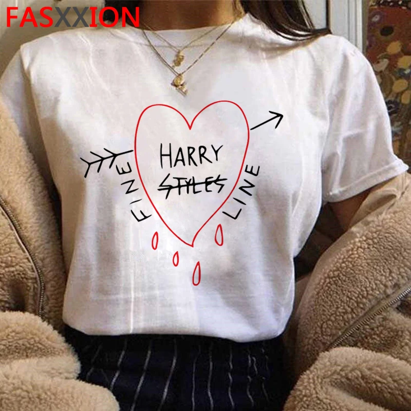 Женская футболка в стиле Харадзюку Harry Styles изящная Эстетическая Ullzang с надписью