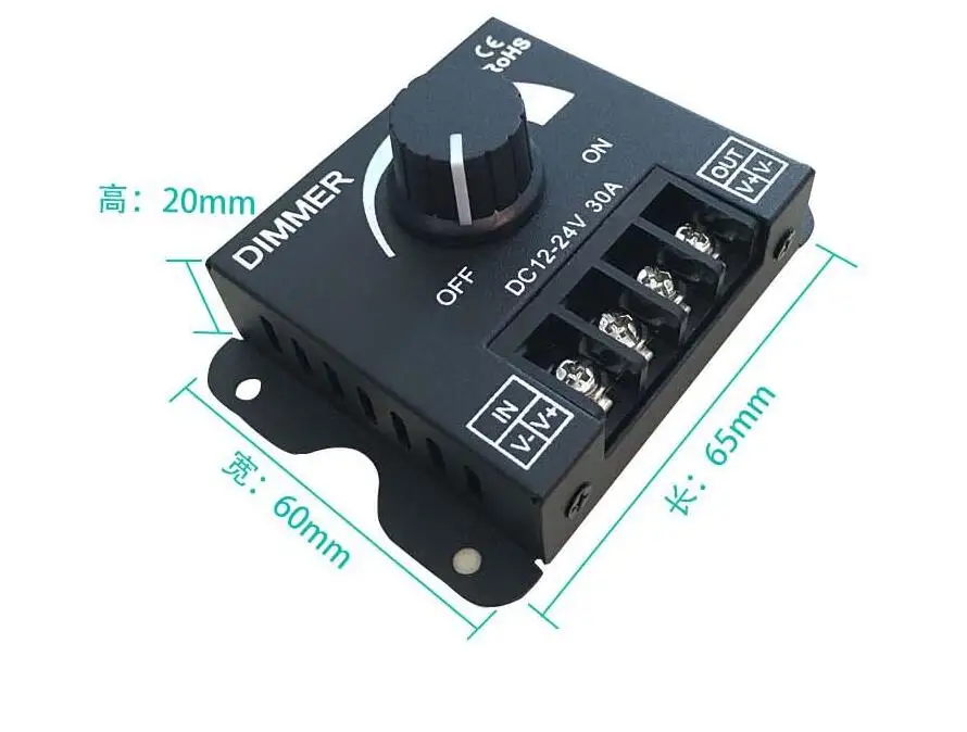 12-24V 30A 5050 5630 5730 3528 Одноцветный модуль светодиодной ленты Мануэль диммер контроллер