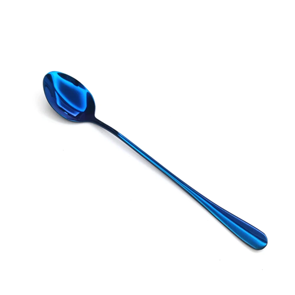 NEW Stainless Steel Stirring Spoon Titanium-plated Rose Gold Spoon Mug Coffee Spoon Pointed Spoon Drop Shipping