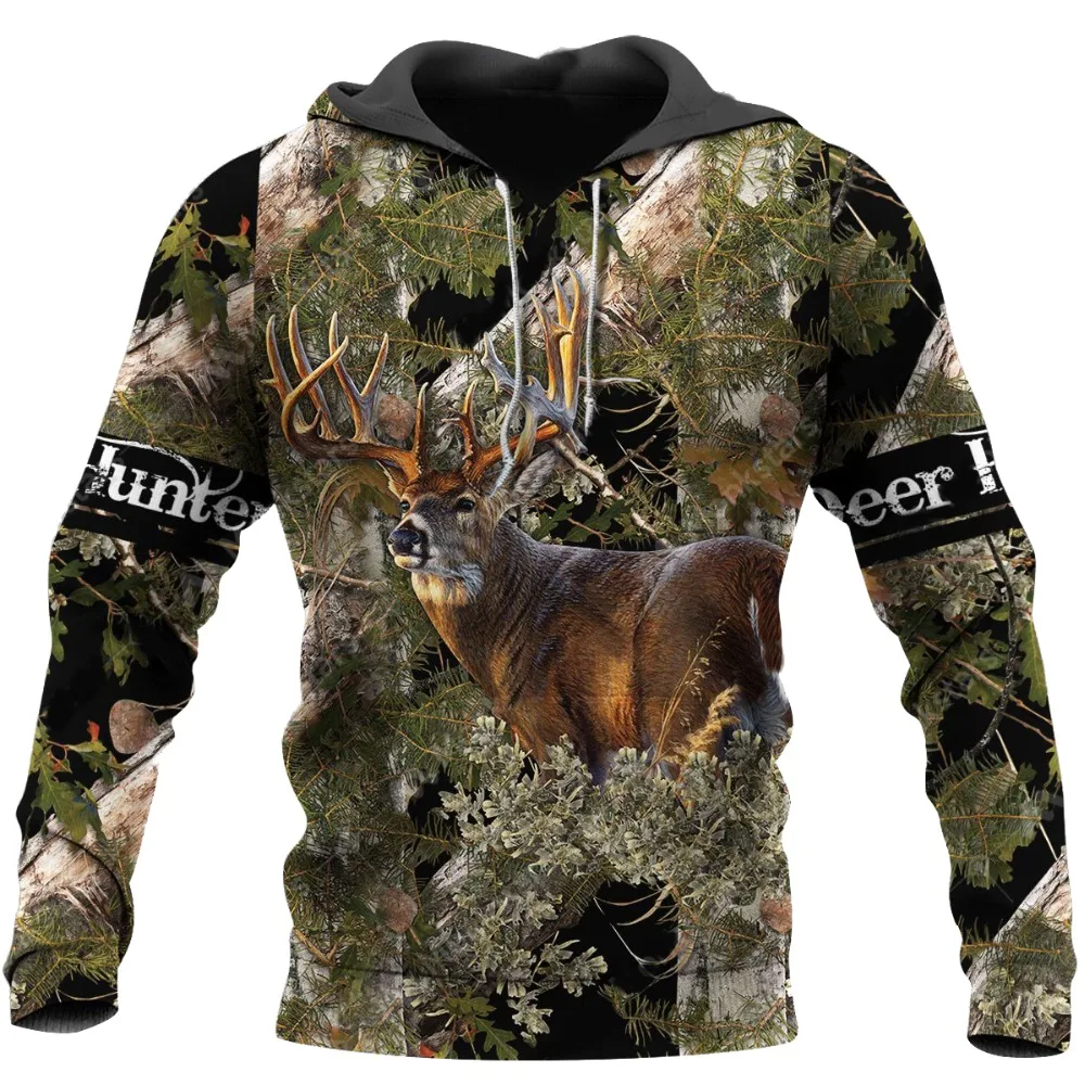 Spread stores Deer Hunter 2712 Hoodie Over Print Plus Size (1)