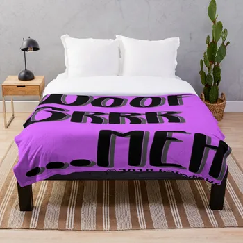 

Soft Blanket for Bed Sherpa Flannel Fleece Blanket Home Travel Sofa Soft Throw Blanket Woof Grrr Meh