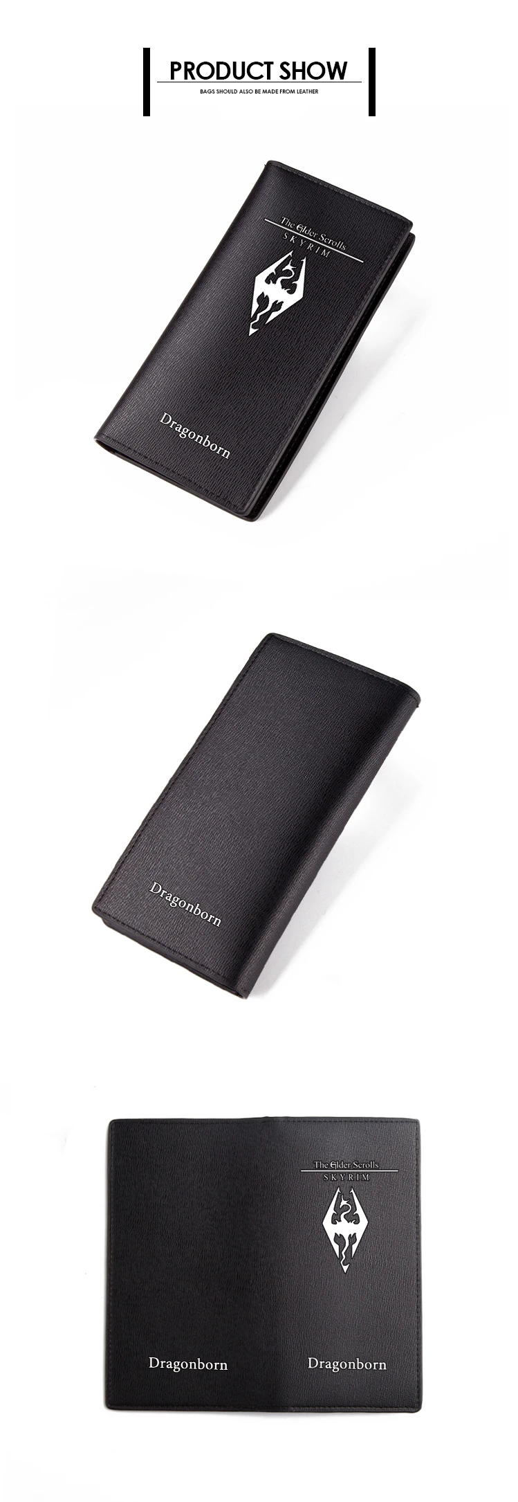 The Elder Scrolls Wallet Black PU Short Purse (2)