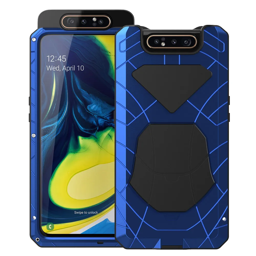 Чехол для телефона Samsung Galaxy A80 жесткий алюминиевый металлический чехол протектор