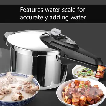 

3.2L/4.5L/6L Pressure Cooker Household Stainless Steel Pressure Cooker Kitchen Gas Stove Cooking Pot For Home Restaurant