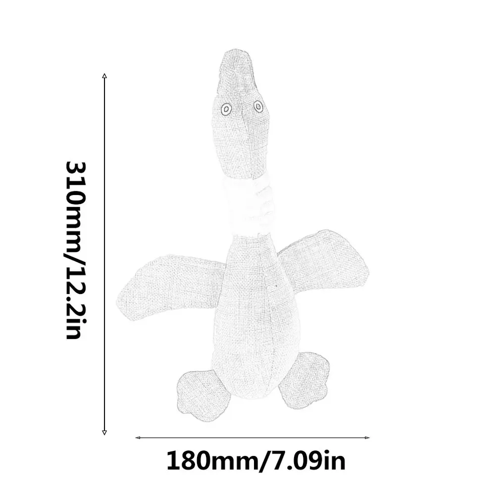 Features: Plush Stuffed Goose Puppy Dog Chew Toys for Small and Medium Dogs Safe and squeaky FUN. The squeaker is hidden in the