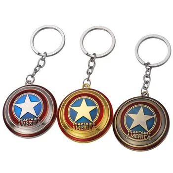 

Cosplay The Avengers Captain America Mask metal key ring Pendant Animation movie unisex Hot movies Three styles