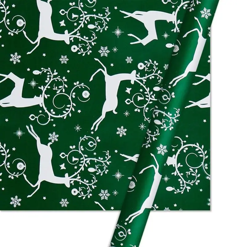 5pcs Decorative Packing Paper Christmas Gift Wrapping Paper Cartoon Pattern Packing Paper Party Supplies